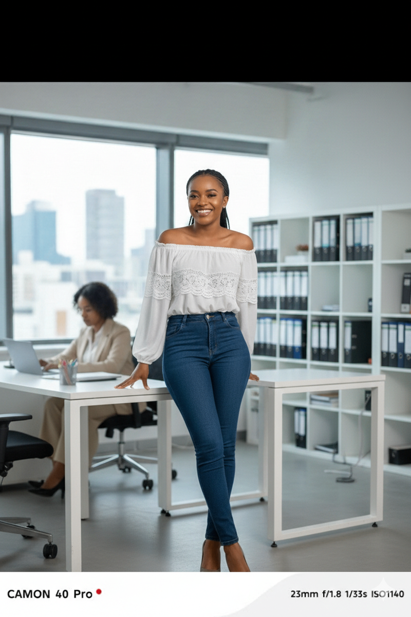Chemise blanche en dentelle pour femme