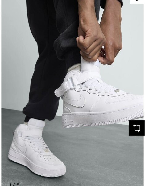 Baskets blanches montantes