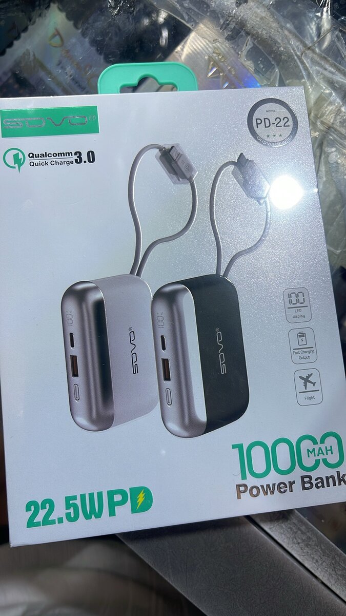 Power Bank 10000mAh avec PD 22.5W