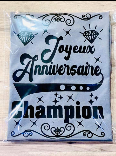 T-shirts personnalisés anniversaire