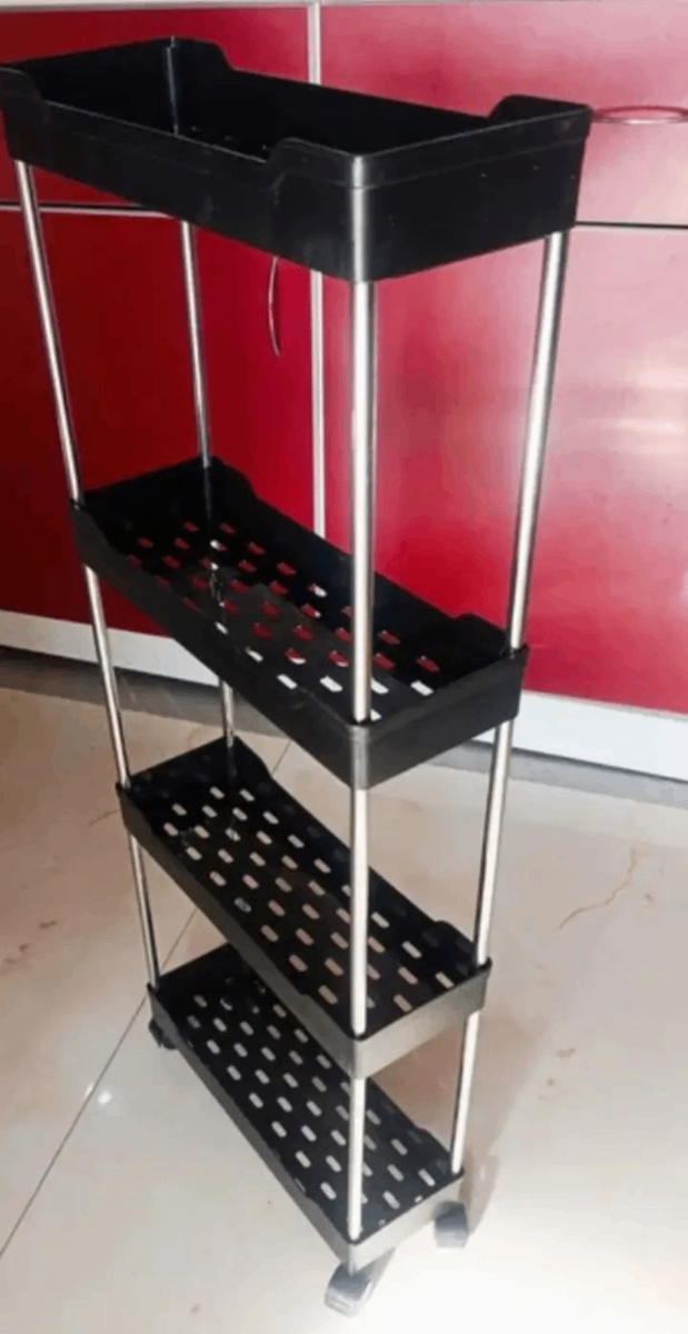 Étagère de rangement à roulettes