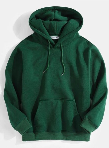 Sweat à Capuche Vert Unisexe