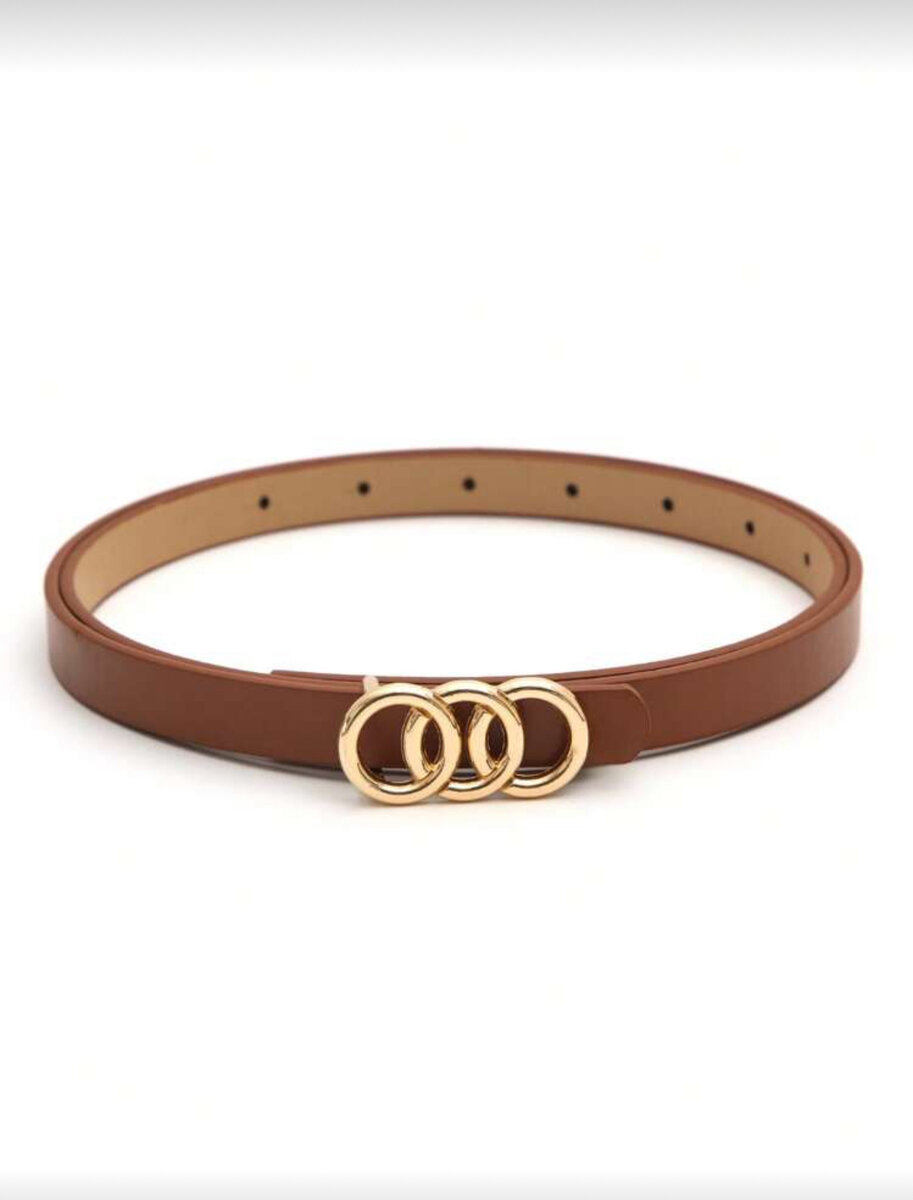 Ceinture élégante avec boucle dorée