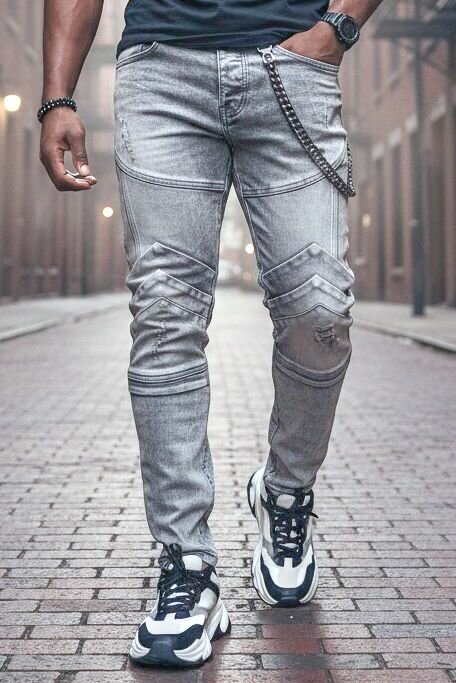 Jeans homme street style tendance