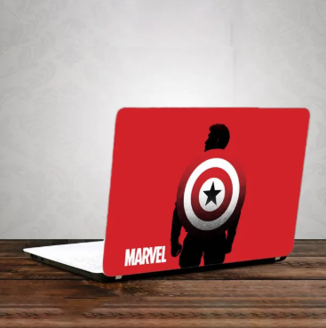 Captain America Laptop Back Skin-Laptop Skin Vinyl Sticker Decal, 13 13.3 14.6 15 15.4 15.6 inch Laptop Skin Sticker Cover For All Laptops