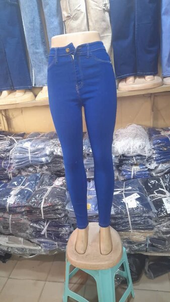 Jeans Skinny Bleu Femme