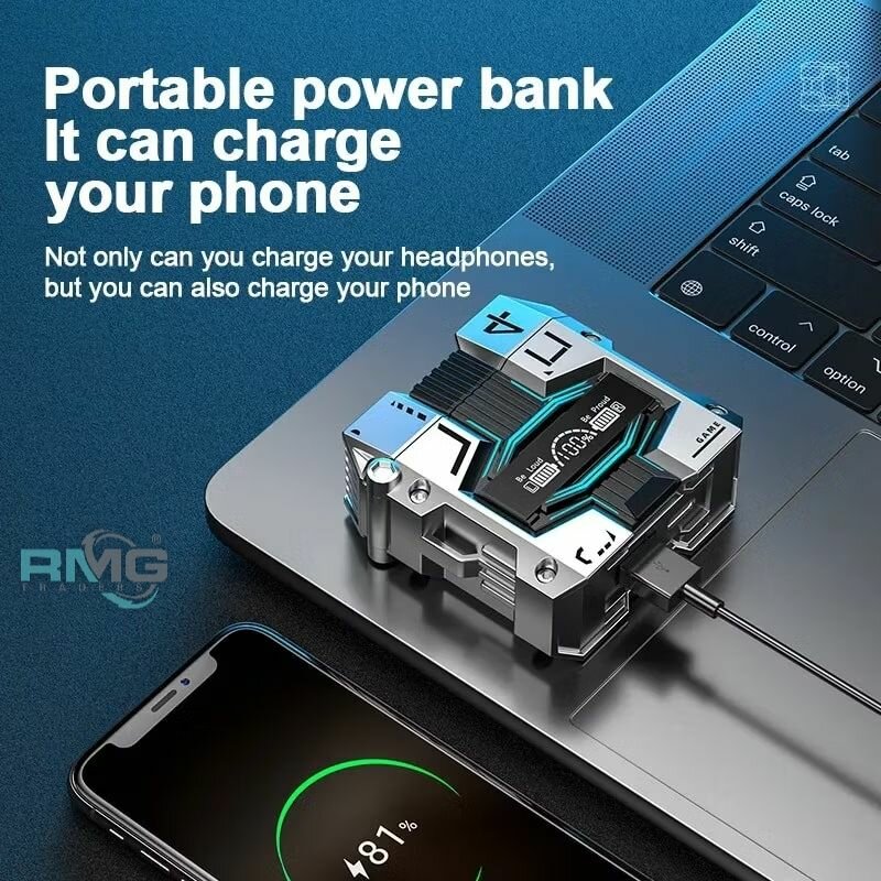 M45 Wireless Gaming Water Proof Earbuds with Power Bank