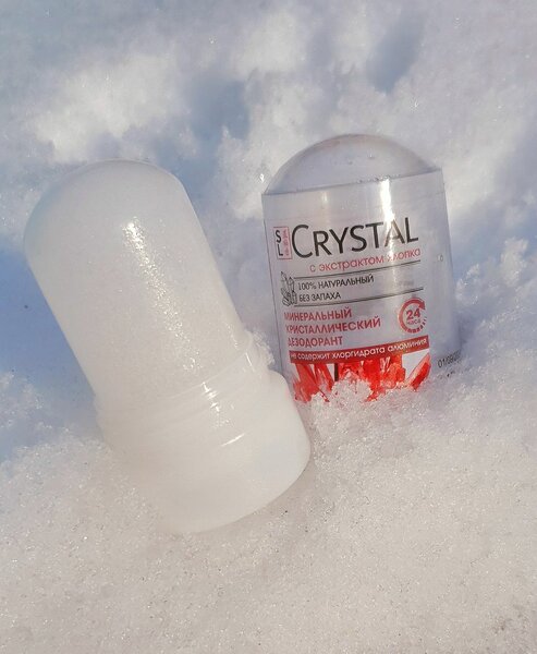 Дезодорант кристалл с хлопком.