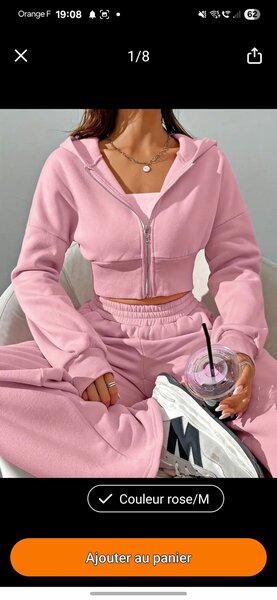 Ensemble jogging rose