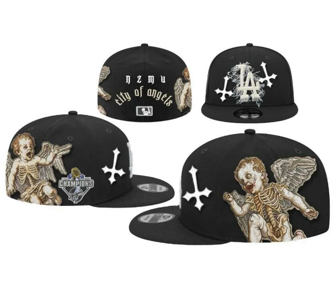 Casquette Snapback Noir Squelette