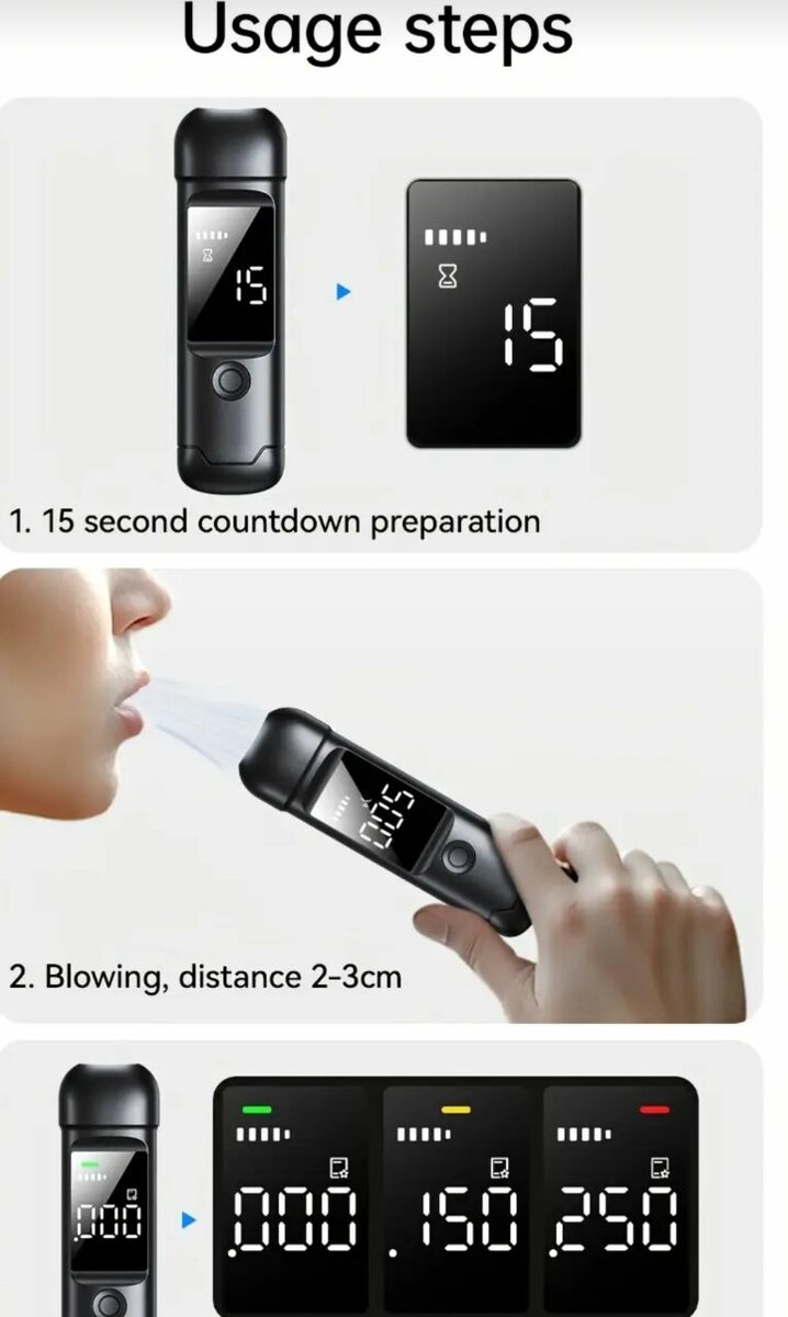 Éthylotest Numérique Portable