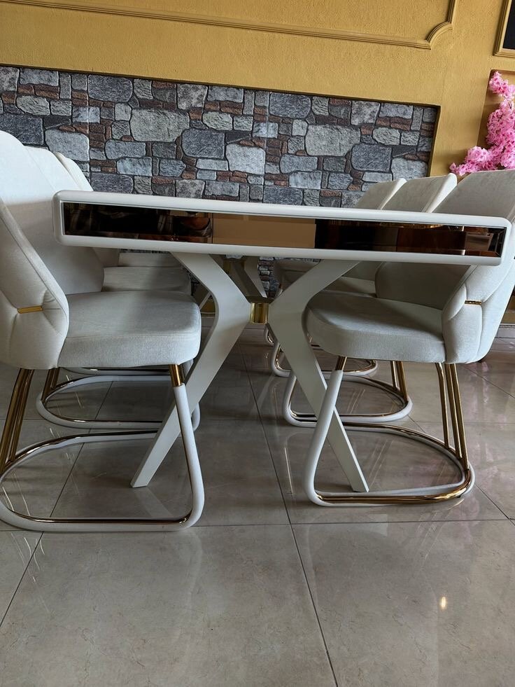 Table à manger moderne blanc