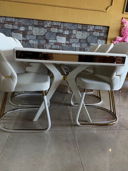 Table à manger moderne blanc