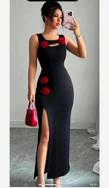 Robe noire élégante soirée