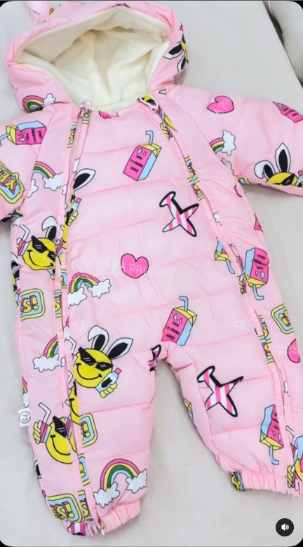 комбинезон-Евро зима розовый