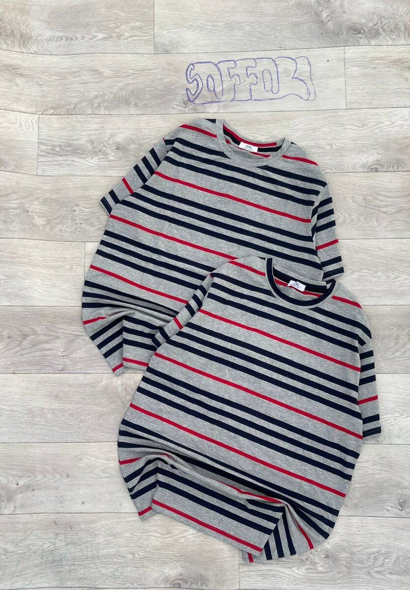 T-shirts rayés unisexes