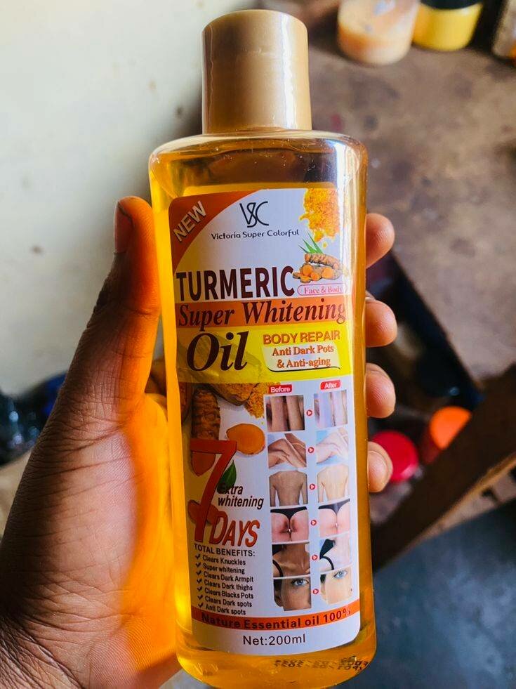 Turmeric super whitening body oil 
