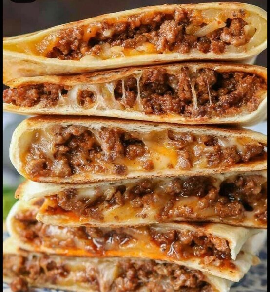 Crêpes salée à la viande haché