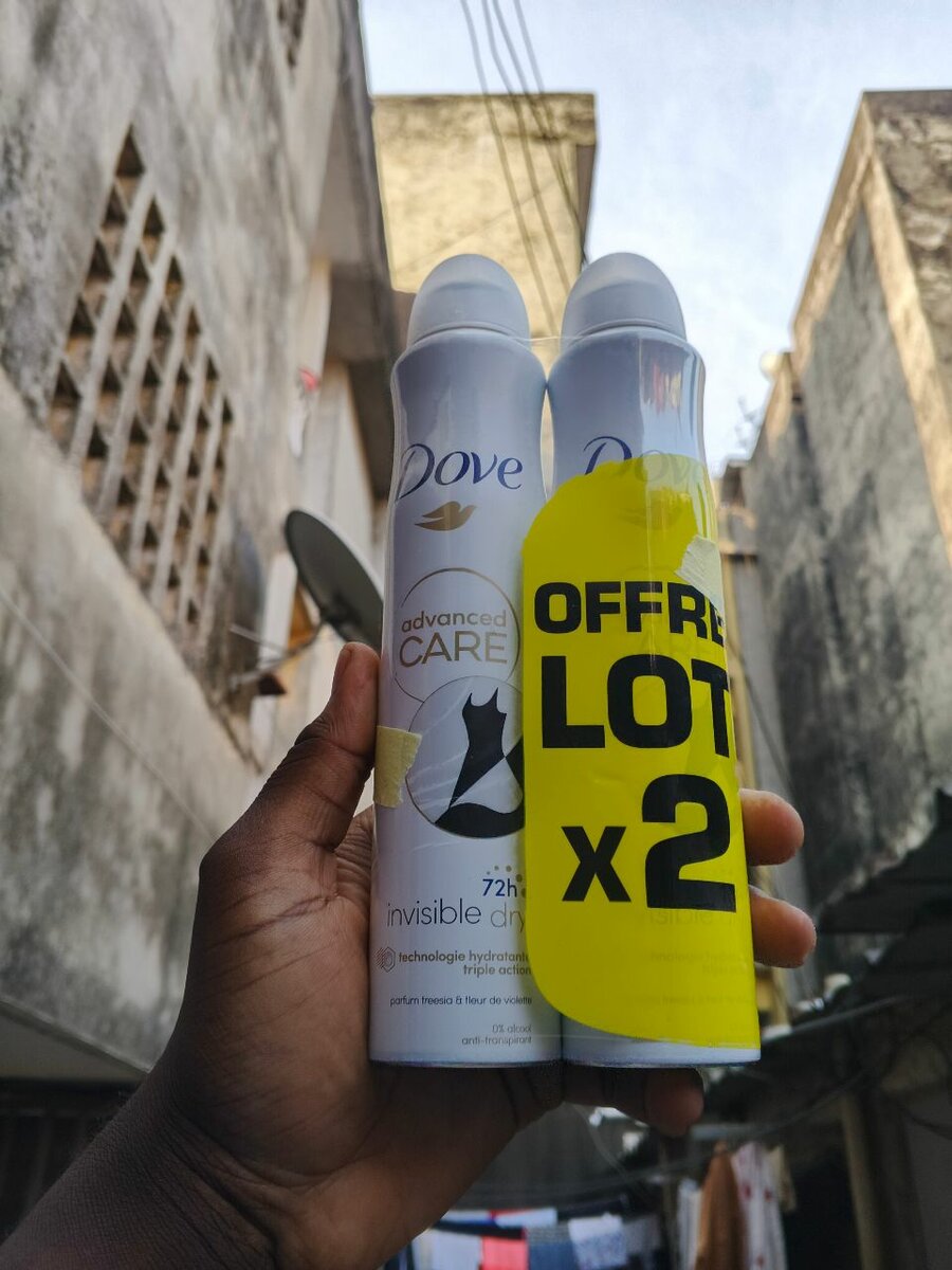 Dove Déodorant 72h Lot 2