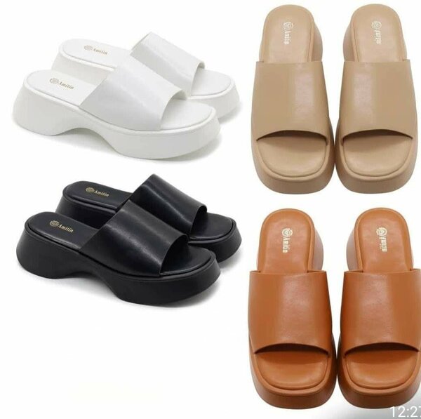 Mules à talons compensés chic