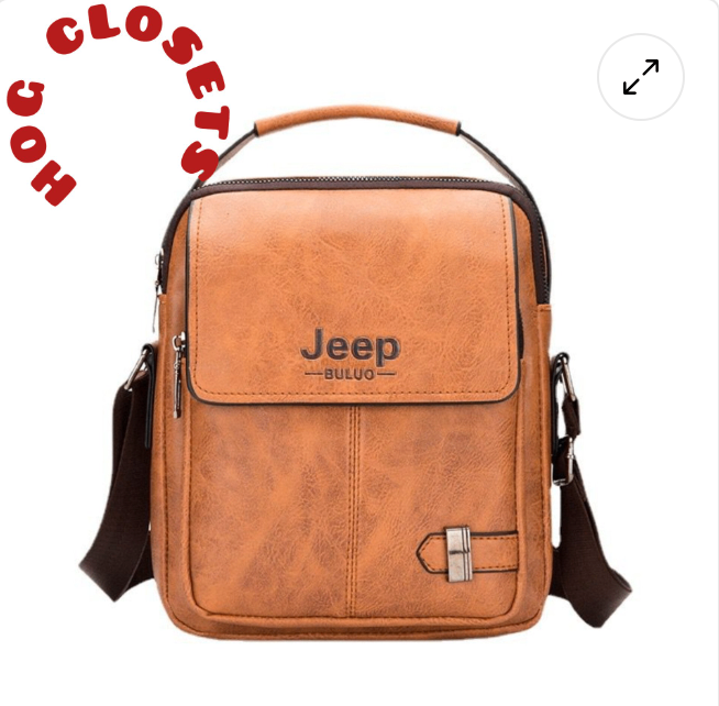 Jeep Leather Crossbody shoulder Sling Bag