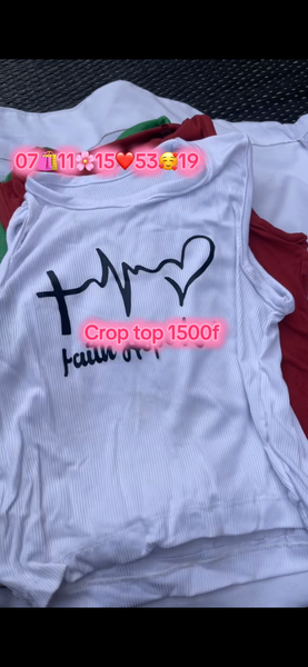 Crop top floral style