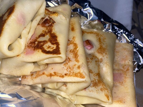 Crêpe salée à la viande hachée