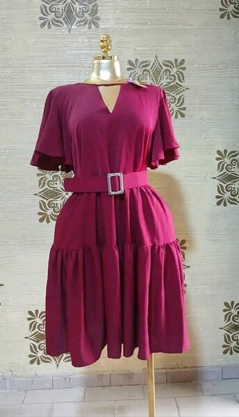 Robe rouge femme chic