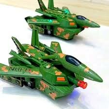 Avion Jouet Militaire Vert