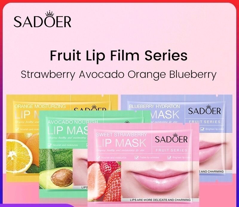 Skin care face masks and lip masks