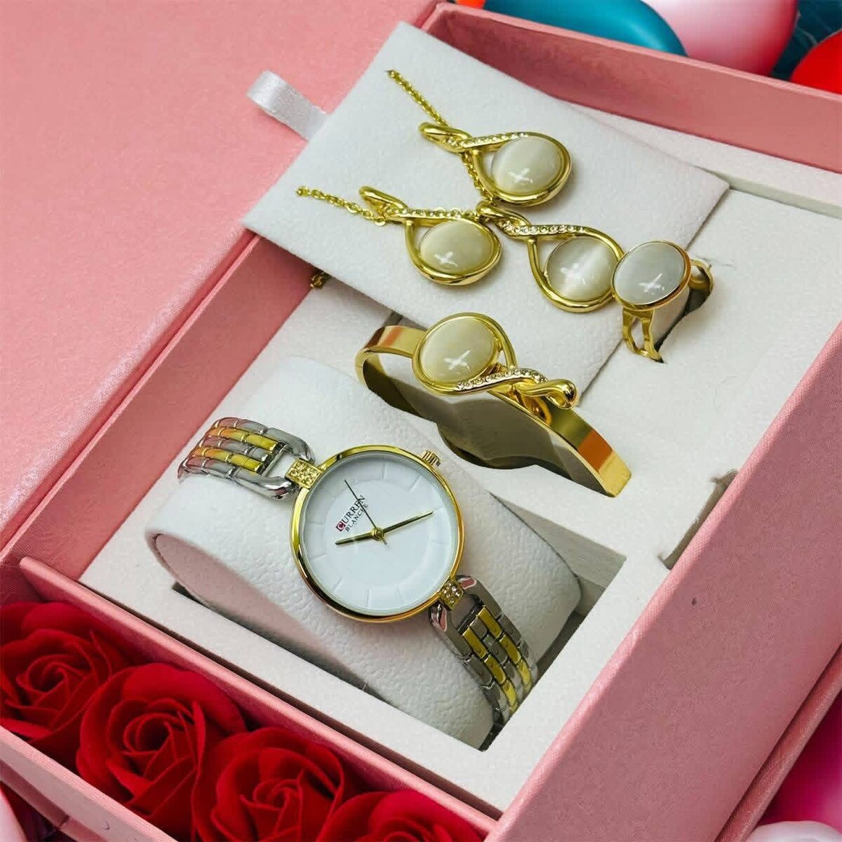 Ensemble Montre et Bijoux Luxe pour Femme