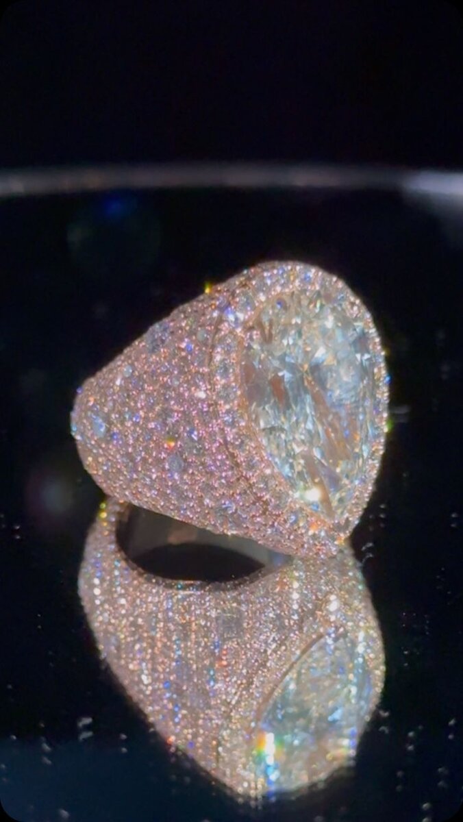 Bague en diamant glamour
