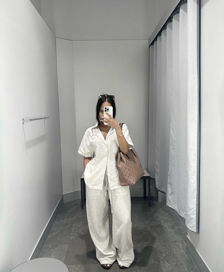 Ensemble décontracté blanc