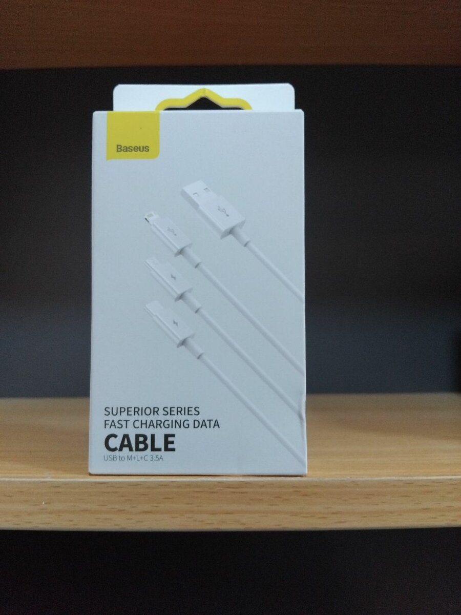 Baseus Superior Series Fast Charging Data Cable USB to M+L+C