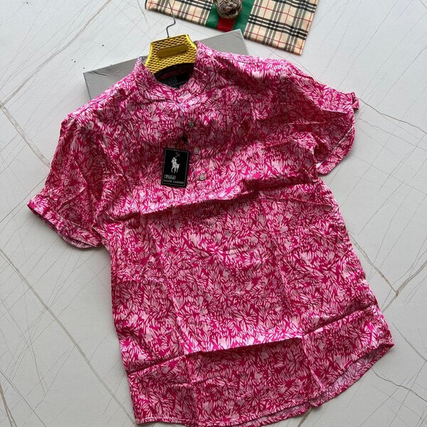 Linen design men's shirt