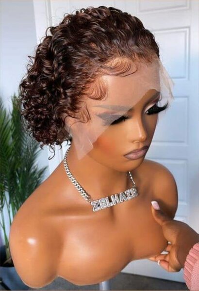 Perruque Bouclée en Dentelle