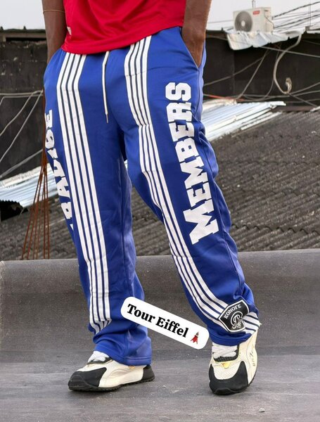 Pantalon de survêtement bleu homme