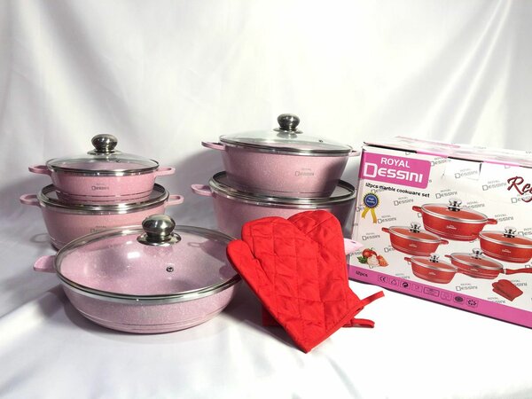 Ensemble de Casseroles Rose Dessini