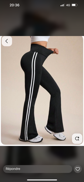 Pantalon de yoga évasé