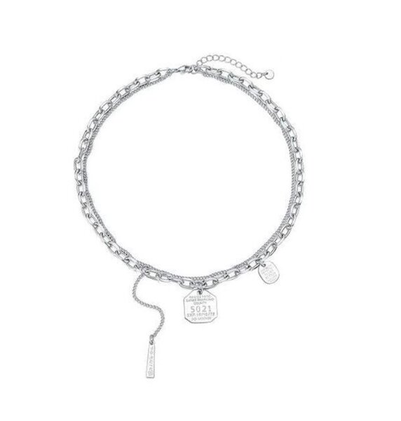 Collier élégant perle et métal