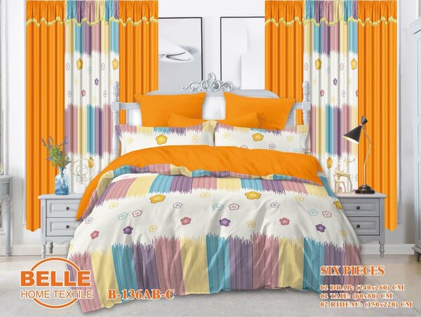 Parure de lit 6 pièces Belle