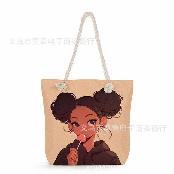 Lollipop Girl Tote Bags