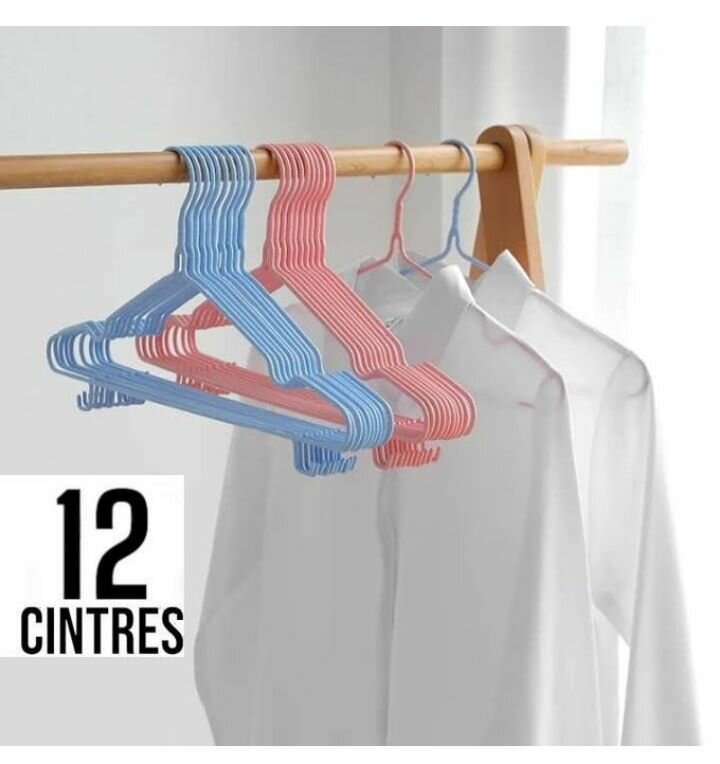Lot de 12 cintres antidérapants