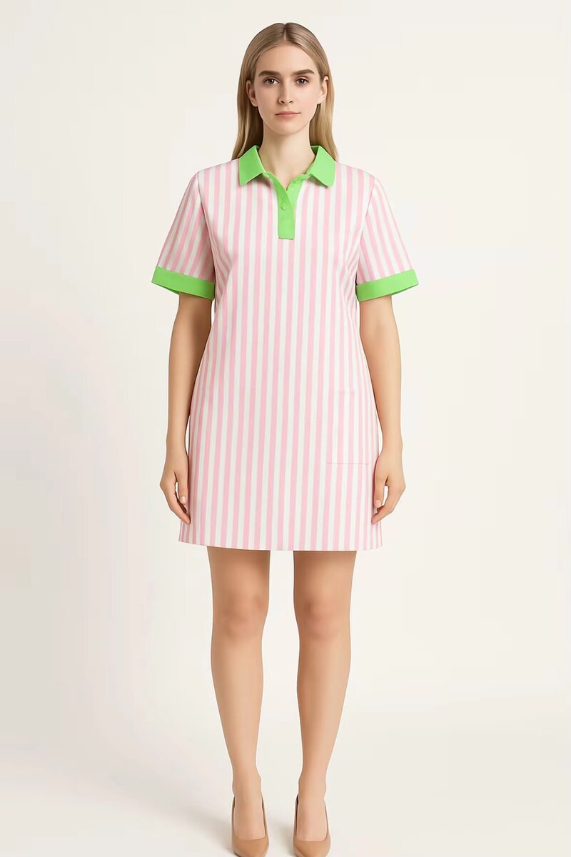 Robe décontractée à rayures