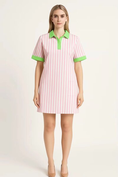 Robe décontractée à rayures