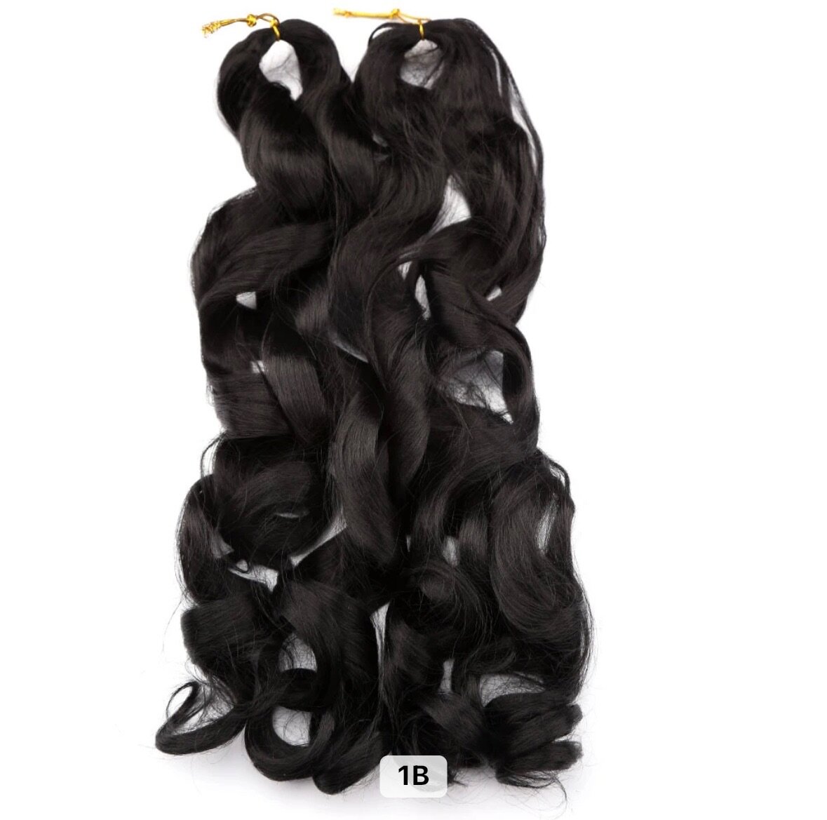 Mèches naturelles bouclées longueur 22