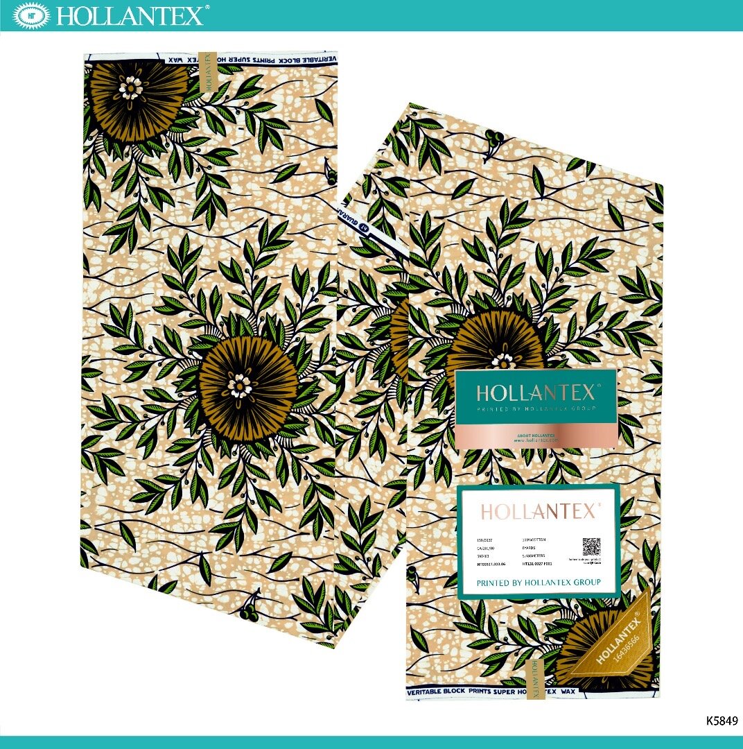 Tissu africain imprimé vibrant