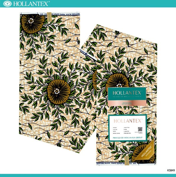 Tissu africain imprimé vibrant