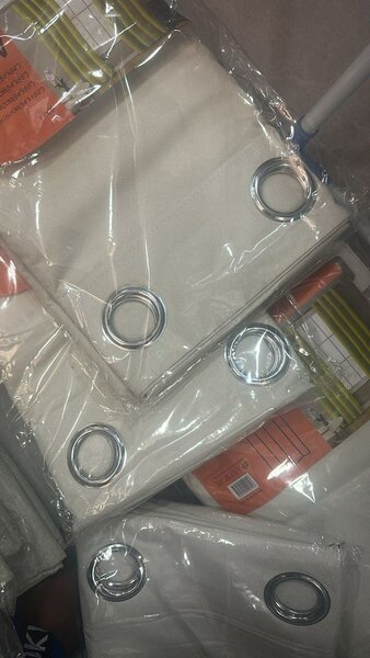 Rideaux à œillets crème