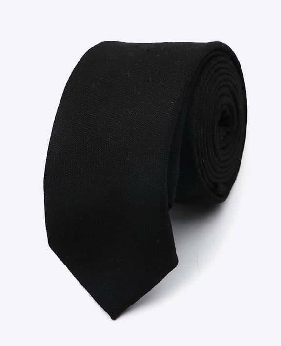 Cravate homme couleur noire